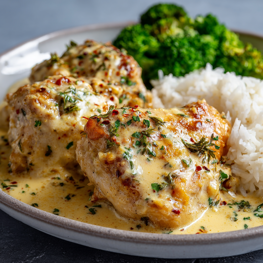 Air Fryer Creamy Dijon Chicken instructions