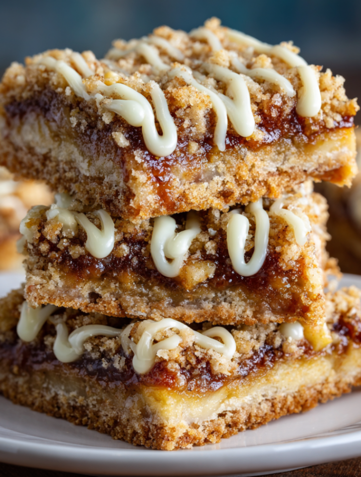 Air Fryer Apple Cinnamon Crumble Bars