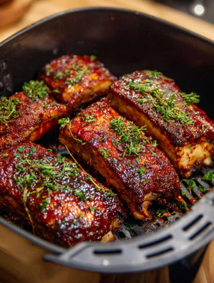 Air Fryer BBQ Pork Ribs