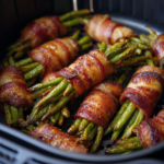 Air Fryer Bacon-Wrapped Green Bean Bundles