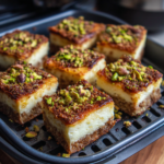 Air Fryer Baklava Cheesecake Bars