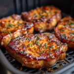 Air Fryer Brown Sugar Garlic Pork Chops