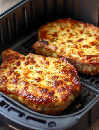 Air Fryer Cheesy Baked Pork Chops