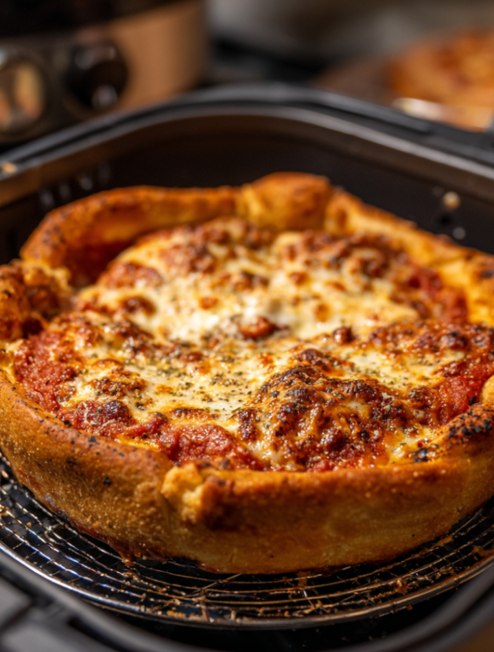 Air Fryer Chicago Deep‑Dish Pizza