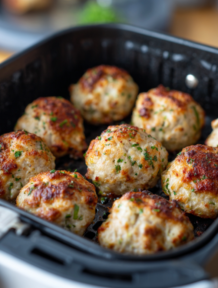 Air Fryer Chicken Meatballs