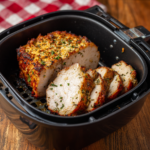 Air Fryer Creamy Basil Parmesan Pork