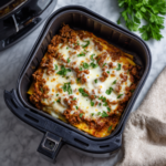 Air Fryer Creamy Beef Lasagna