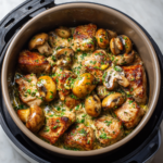 Air Fryer Creamy Mushroom Garlic Pork Tenderloin