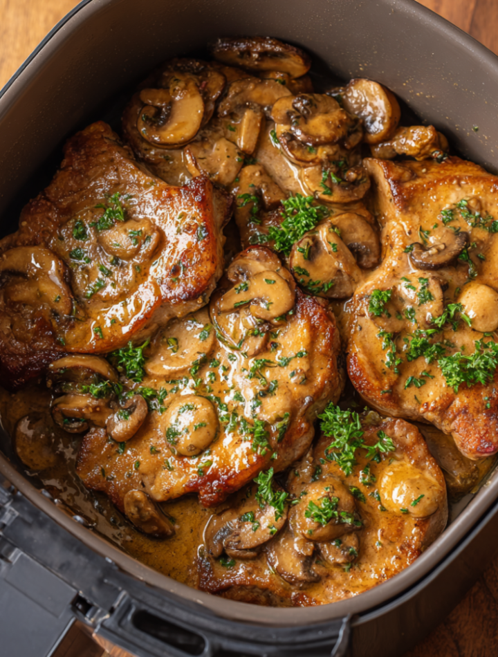 Air Fryer Creamy Pork Marsala
