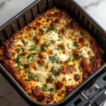 Air Fryer Creamy Spinach Garlic Lasagna