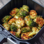 Air Fryer Creamy Vegan Parmesan Broccoli Pasta