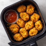 Air Fryer Crispy Cheddar Chicken Nuggets