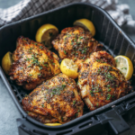 Air Fryer Crispy Lemon Pepper Chicken Thighs