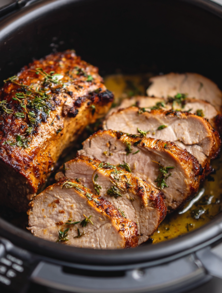 Air Fryer Crockpot Pork Tenderloin