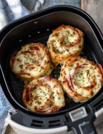 Air Fryer Croque Monsieur Pinwheels