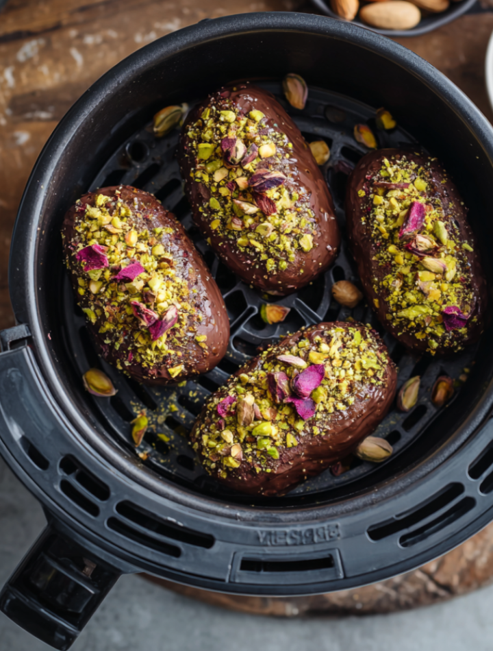 Air Fryer Dubai Chocolate & Pistachio Inspired Dessert
