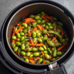 Air Fryer Edamame Crunch Salads