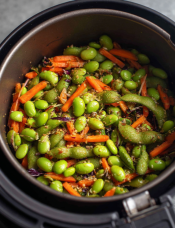 Air Fryer Edamame Crunch Salads