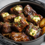 Air Fryer Garlic Butter Beef Short Ribs