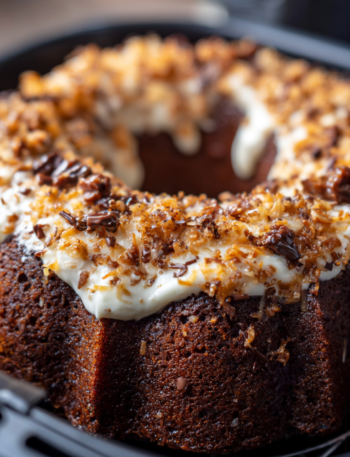 Air Fryer German Chocolate Cake