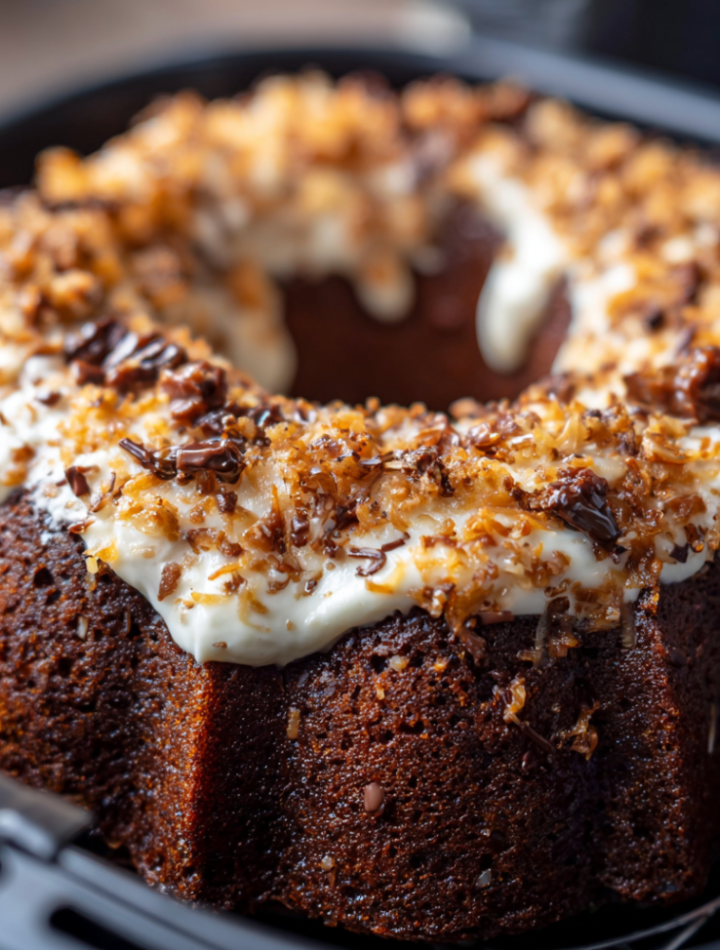 Air Fryer German Chocolate Cake