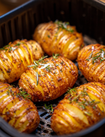Air Fryer Hasselback Potatoes