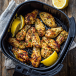 Air Fryer Lemon Pepper Wet Wings