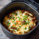 Air Fryer Low‑Carb Cauliflower Shepherd’s Pie