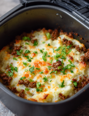 Air Fryer Low‑Carb Cauliflower Shepherd’s Pie