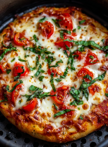 Air Fryer Margherita Pizza
