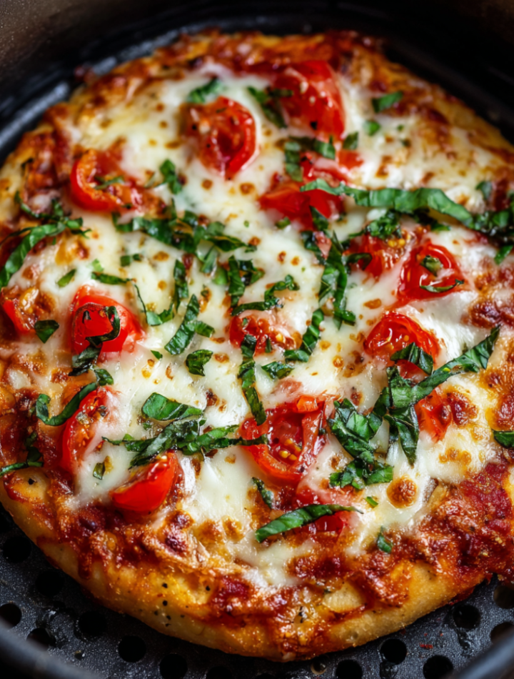 Air Fryer Margherita Pizza