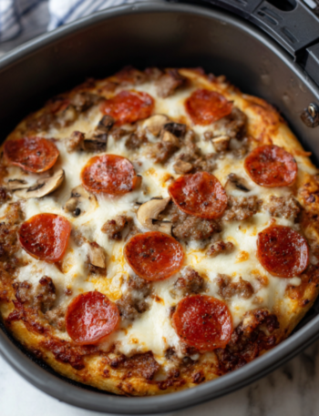 Air Fryer Meat Lover’s Pizza