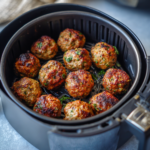 Air Fryer Mediterranean Beef Meatballs