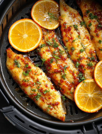 Air Fryer Orange Glazed Tilapia