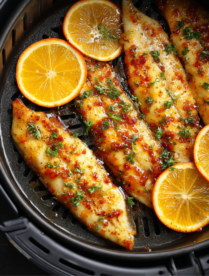 Air Fryer Orange Glazed Tilapia
