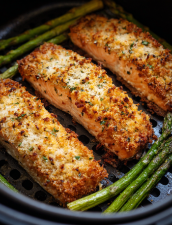 Air Fryer Panko-Crusted Salmon