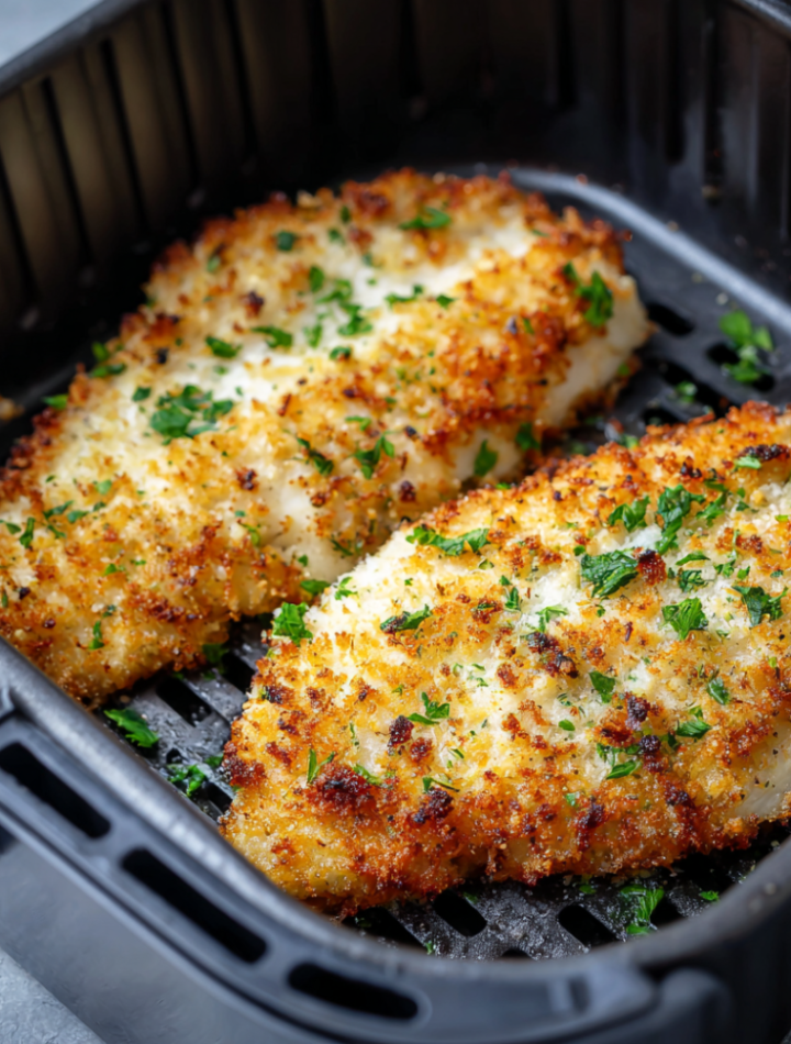 Air Fryer Parmesan Crusted Tilapia