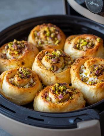 Air Fryer Pistachio Cream Cheese Rolls
