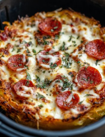 Air Fryer Pizza Spaghetti Squash