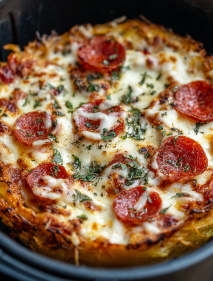 Air Fryer Pizza Spaghetti Squash