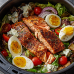 Air Fryer Salmon Cobb Salad