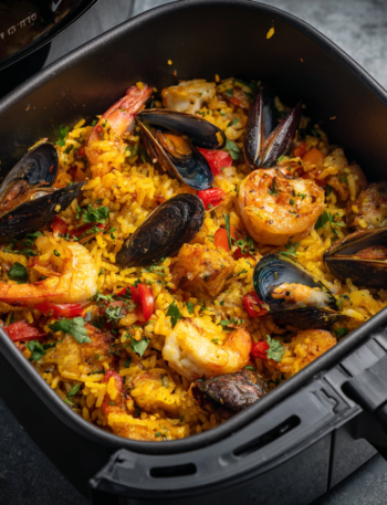 Air Fryer Seafood Paella