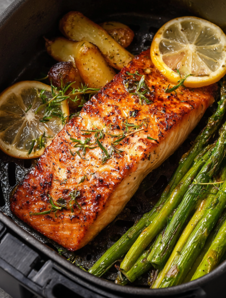 Air Fryer Sous Vide Salmon