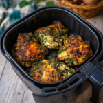 Air Fryer Spinach Artichoke Chicken