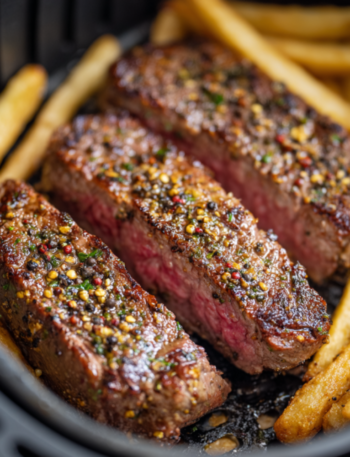 Air Fryer Steak Au Poivre