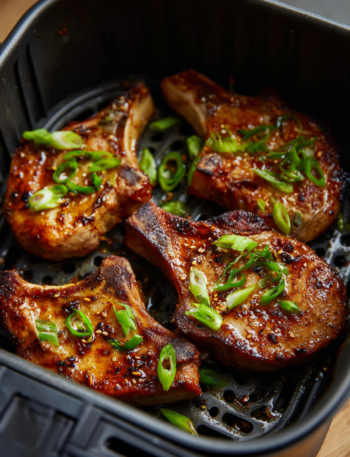 Air Fryer Sticky Asian Pork Chops