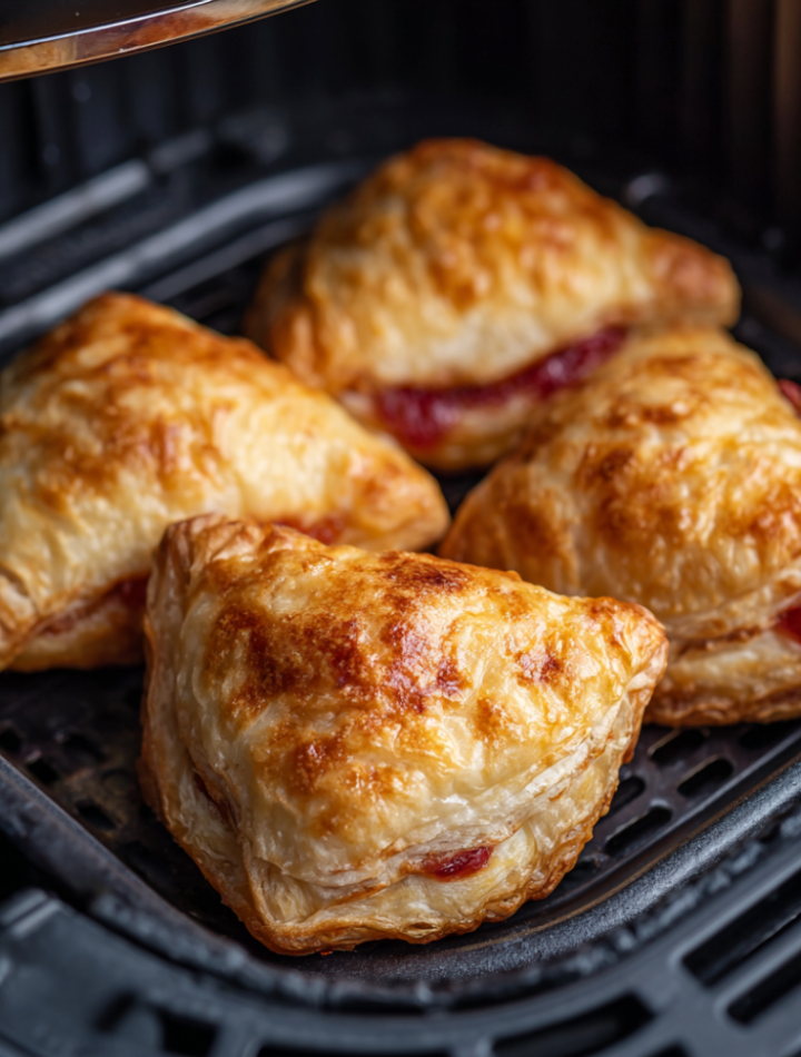 Air Fryer Strawberry Puff Pastries