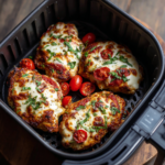 Air Fryer Tomato Mozzarella Baked Chicken