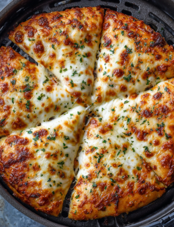 Air Fryer Triple Cheese Pizza