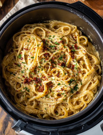 Air Fryer Vegan Creamy Cajun Garlic Pasta